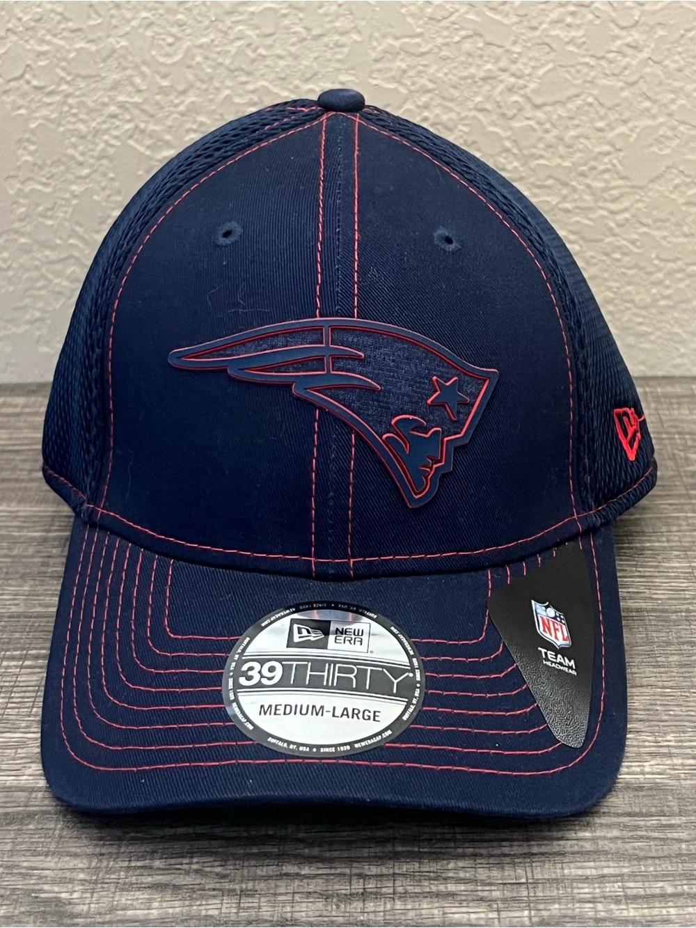 New England Patriots New Era 39Thirty Fitted Hat Size-M/L